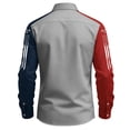thumbnail image 3 of Mens 250th Anniversary USA Shirt Button Down 4th of July Shirts Long Sleeve Patriotic American Flag Tops, 3 of 4