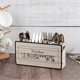 thumbnail image 4 of Retro Wooden Tableware Storage Box Tabletop Knife Fork Storage Rack, 4 of 5