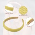 thumbnail image 3 of Unique Bargains 2 Pcs Pastoral Stripe Headbands Fashion Anti Slip Hair Accessories for Women Yellow Purple 0.87" Wide, 3 of 7