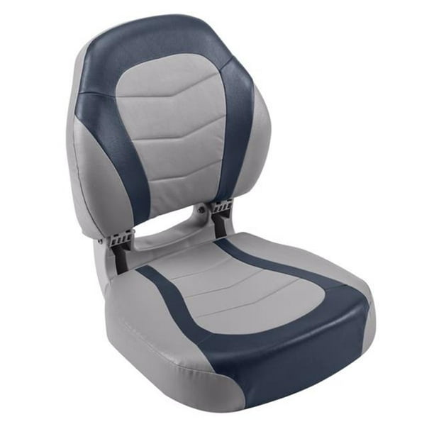 Wise 3156-900 22 x 18 x 18.75 in. Torsa Pro-Angler 2 Folding Boat Seat,  Marble & Midnight 