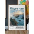 thumbnail image 2 of Niagara Falls Travel Poster Retro American Waterfall Wall Art Decor 12x18 UNFRAMED, 2 of 3