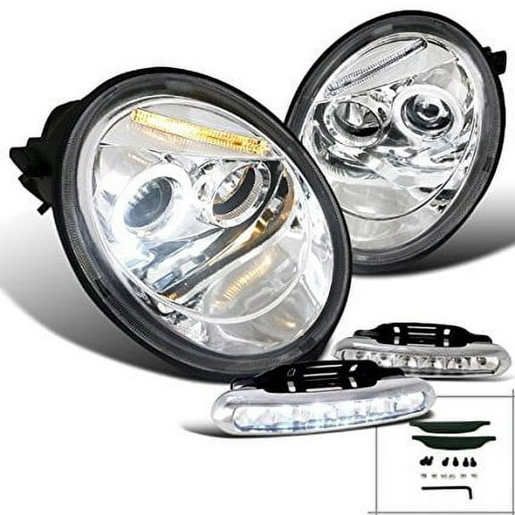 Volkswagen Beetle Halo Projector Headlights Led Driving Fog Lamps
