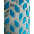 thumbnail image 3 of Plutus PBRAZ195-2026-DP Coussin de Luxe Fait Main Turquoise & Gris, 20 x 26 Po. Standard, 3 of 3