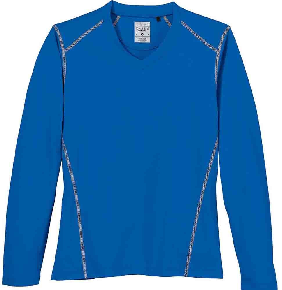 River's End River's End Womens VNeck Tee Top Athletic TShirt