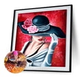 thumbnail image 4 of 5D DIY taladro completo chica animal flor diamante pintura bordado punto de cruz, 4 of 9