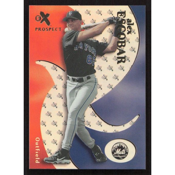 Collectible 2000 Fleer E-X Alex Escobar #81 SN New York Mets Baseball Card New York Mets MLB BASEBALL Trading Card
