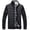 Black, variant on Men's Long Sleeve Quilted Jacket Slim Fit Knit Sweater Casual Work Knitwear Warm Winter Fall Top Full Zip Soft Thermal Puff Jacket Dark Grey Small