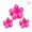 pink one large and two small, variant on Mini Plumeria Flower Hair Claw Clip, 6 Colors Small Gradient Frosted Cute Floral Shark Jaw Clamps Set, Lightweight Non-Slip Strong Hold Half Up Back Bangs Hair Accessories for Women Girls Styling