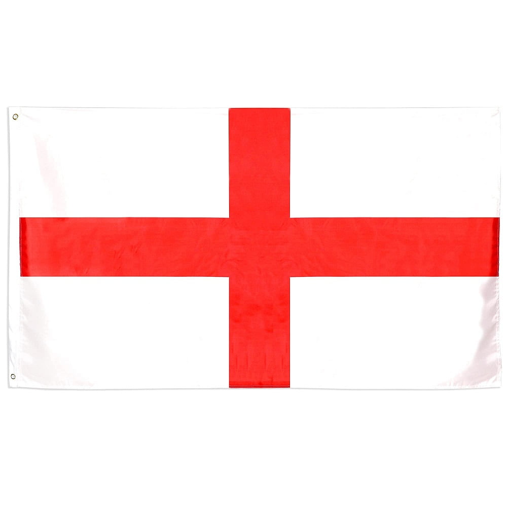 England Flag 5FT X 3FT St George Cross 4 Lions Flags English Football Rugby GB 