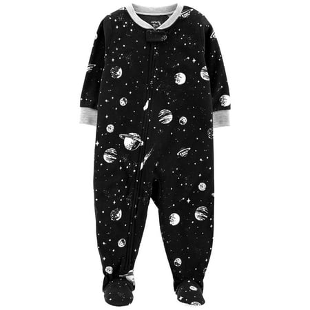 Carter's Baby Boys' 1-Piece Space Fleece PJs