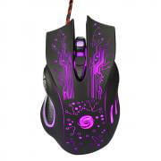Jeobest 1PC Wired Gaming Mouse - 3200DPI LED 6 Keys USB Wired Gaming Mouse Colorful LED Lights Pro Gamer Mouse Computer Per PC