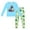 Light Blue, variant on Hiijoy Toddler Boys Pajamas Dinosaur Print Long Sleeve T Shirt Pants Nightwear, Sizes 2-3T
