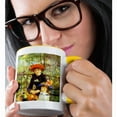 thumbnail image 2 of 3drose, Renoirs Painting on the Terrace, 11oz Two-tone Yellow Mug, 2 of 6