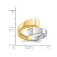 thumbnail image 4 of 14K White and Yellow Gold Square Overlapping Ring Band, 4 of 5