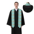 thumbnail image 4 of Fotbe World Travel Line Icons Map Printed Class of 2024 Graduation Stole, 4 of 7