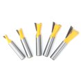 thumbnail image 4 of Dovetail Router Bit, 5 Pcs Milling Cutter Bit Dovetail Router Bit Dovetail Cutter, Woodworking For Wood Process, 4 of 8