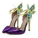 thumbnail image 1 of Dreamlike Butterfly Wings High Heel Pointed Sandals, 1 of 2
