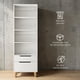 thumbnail image 3 of Ilios Innova | Librero Organizador Blanco 60 cm con Cajones, Diseño Minimalista con Repisas y Almacenamiento Funcional para Sala, Recámara u Oficina, 3 of 9