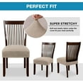 thumbnail image 4 of Dining Chair Seat Cover Stretch Spandex Chair Seat Covers Chair Seat Cushion Slipcovers for Dining Room Kitchen Chairs Removable Washable Chair Seat Covers - Set of 4, Sand, 4 of 8