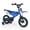 Navy, variant on Costway 12" Kids Bike Motocross Style with Removable Training Wheels Dual Brake System for Ages 3-4 Years Black