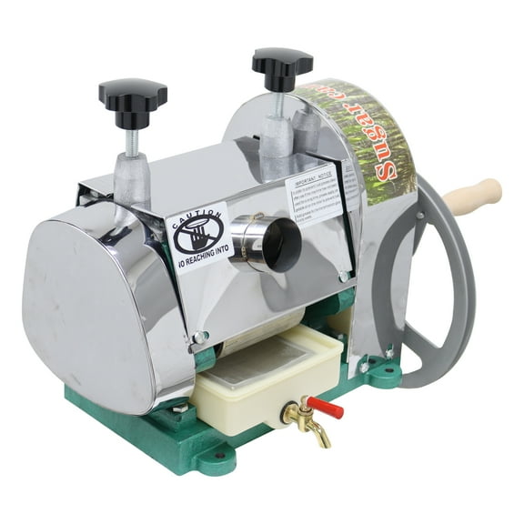 Techtongda Sugar Cane Juicer Manual Sugarcane Juice Machine Sugar Cane Juice Squeezer with 2 Knives