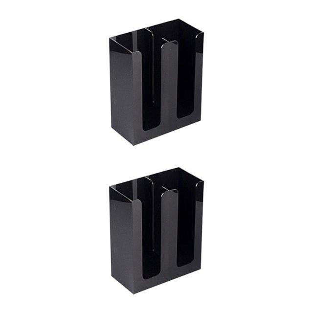 kurtrusly 2 Compartments Cup Organiser For Efficient Cup Organization Convenient And Practical ABS Stylish black 2Set