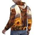 thumbnail image 6 of Lsque Vintage Cute Corgi Sunflower Pattern Casual Men's Hoodie,Hooded Sweatshirt with Kangaroo Pocket,Pullover Hoodie-Medium, 6 of 7