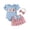 Blue, variant on TOWED22 Newborn Infant Baby Girl Clothes Romper Floral Shorts Set Summer Outfits Baby Girls' Clothing(Blue,12-18 M)