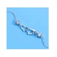 thumbnail image 3 of Pulsera Xtellar De Plata Con Doble Corazón Simple Mujer Plateado, 3 of 4