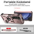 thumbnail image 2 of Dteck for Samsung Galaxy Z Fold 6 Case with S Pen Holder & Sliding Camera Protetor, Built-in Hinge Protection Durable Sturdy Phone Cover Case with Ring Holder Kickstand for Galaxy Z Fold6 5G,Rosegold, 2 of 10