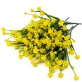 thumbnail image 4 of Flores artificiales falsas, 4 paquetes de plantas de arbustos verdes resistentes a los rayos UV para exteriores, macetas colgantes para interiores y exteriores, decoración de jardín para el hogar Zhivalor SNFLD1757, 4 of 6
