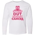 thumbnail image 3 of Inktastic Stomp out Breast Cancer with Pink Cowgirl Boots Long Sleeve Youth T-Shirt, 3 of 5