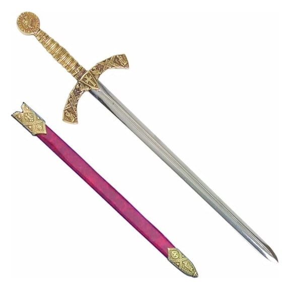 Crusader Sword Letter Opener with Sheath