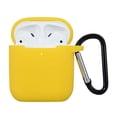 thumbnail image 5 of Compatible con funda AirPods con llavero, funda protectora de silicona prémium a prueba de golpes para estuche de carga AirPods 2 y 1 (Airpods 1, rojo), 5 of 5