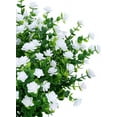 thumbnail image 7 of Viworld 6PCS Artificial Flowers, Fake Artificial Greenery UV Resistant No Fade Faux Plastic Plants for Wedding Indoor Outdoor Home Garden Office Table Vase (White), 7 of 7