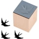 thumbnail image 1 of Sello de goma de madera con forma de golondrina, sello de goma de pájaro de 1 pulgada, sello pequeño de golondrina, sello cuadrado de madera., 1 of 9