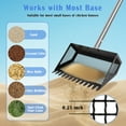 thumbnail image 6 of ZALALOVA Chicken Poop Scooper, 2-in-1 Metal Chicken Coop Rake With Adjustable Stainless Steel Handle,Cleaning Tools for Chicken Coops & Farm Animals Scoop, 6 of 7