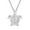 White, variant on Fashion Turtle Necklace Pendant for Women Cute Small Alloy Adjustable 45cm Chain Gift for Her Stylish Jewelry Accessory