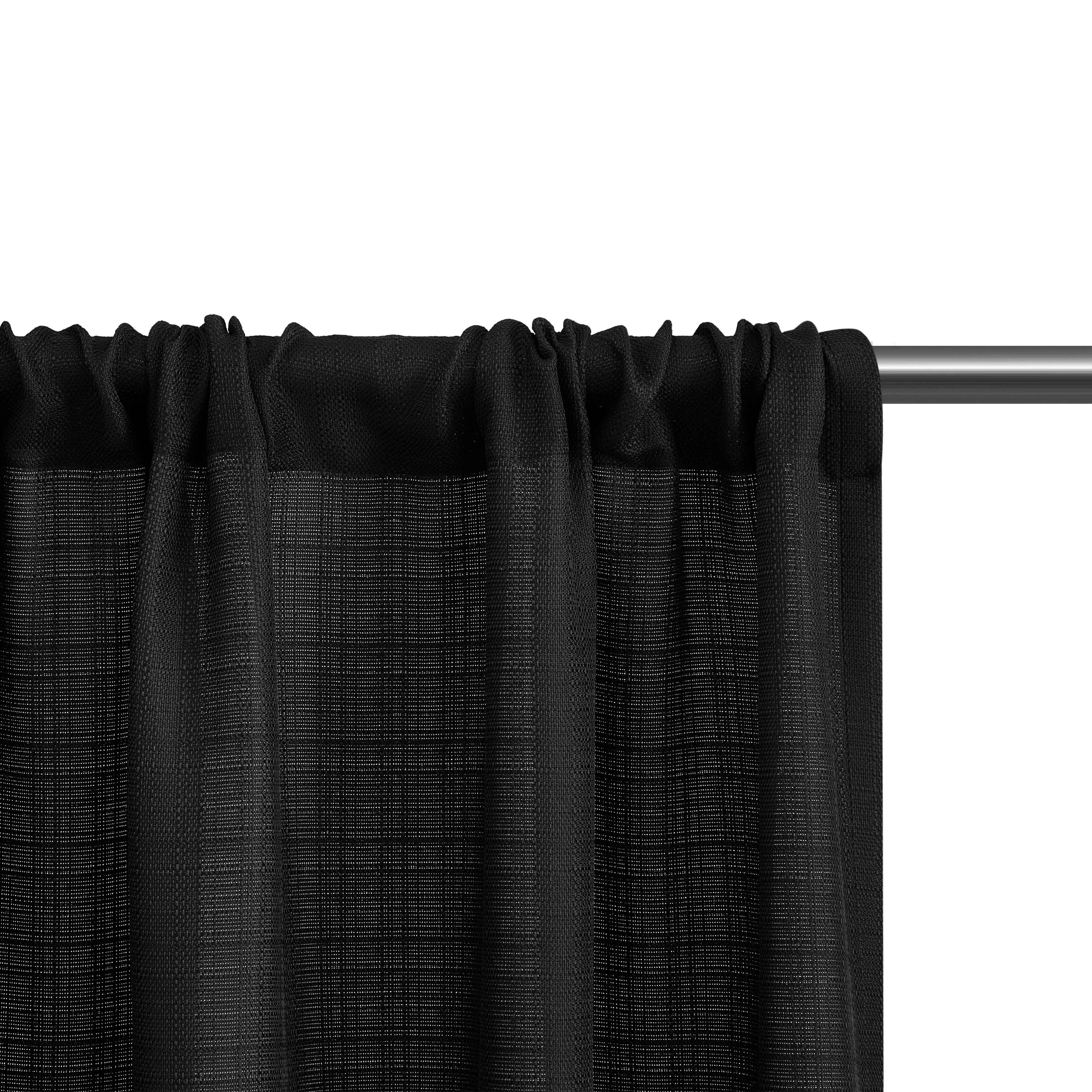 Mainstays Southport Textured Light-Filtering Curtain Panel Pair, Set of 2, Greystone, 40 in x 63 in