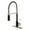 Matte Black / Brushed Nickel, variant on Gourmetier LS8778DPL Paris Single-Handle Deck-Mount Pre-Rinse Kitchen Faucet, Brushed Nickel