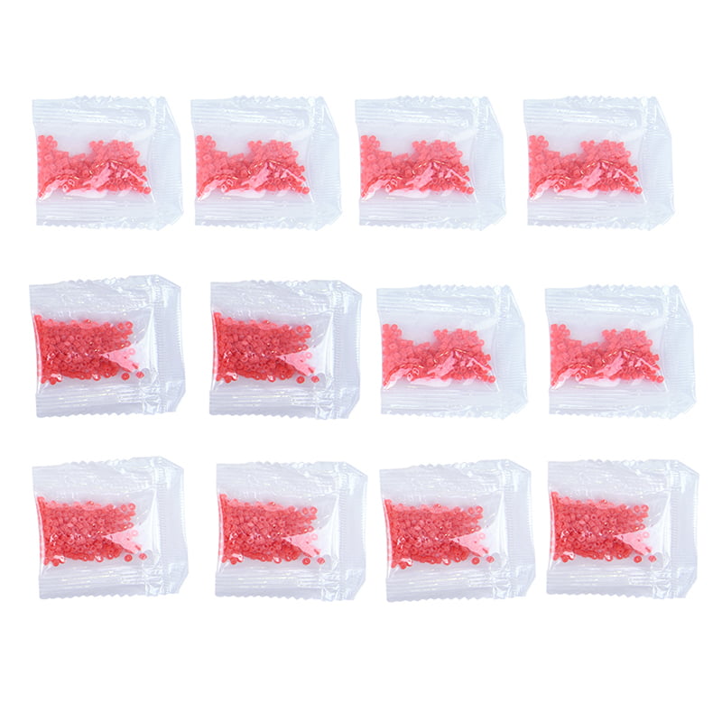 12bags/set=2400pcs Red Fishing Accessories Tackle RubberBand For Bloodworm  CW