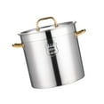 thumbnail image 2 of veasfak Cook Pot Easy to Clean with Lid Soup Bucket for Restaurant Commercial Buffet 30cmx30cm, 2 of 9