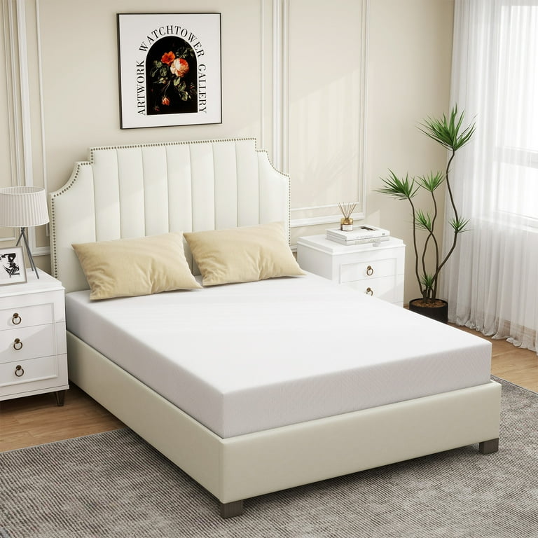 6 Full Size Memory Foam Mattress with Cover Breathable Bed Mattress in a Box CertiPUR US Made in USA