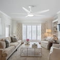 thumbnail image 4 of Wellspeed 56 in. 5-Blade Modern Indoor Integrated LED Light Kit White Ceiling Fan with Remote Control, 4 of 15
