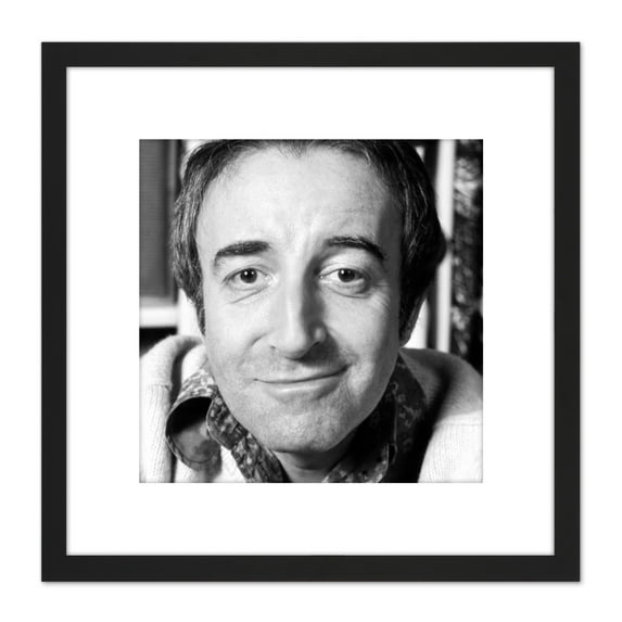 Warren Portrait Goon Actor Peter Sellers Photo 8X8 Inch Square Wooden Framed Wall Art Print Picture with Mount
