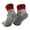 Grey + Green Rubber + Red Brim, variant on Ludlz 5 Level HPPE Anti-Cut Anti-Puncture Socks Protection 5-Toe Socks for Outdoor Beach Hiking