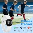thumbnail image 4 of Kids Watch Waterproof Digital Watch for Boys Girls with Pedometer, Calories, Dual Alarms, Stopwatch, Calendar, Soft Silicone Band Fitness Watch for Kids, 4 of 9