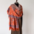 thumbnail image 4 of Sacarf vintage de cachemira de lujo para mujer, manta gruesa de invierno con borlas, chal grande, bufanda cálida, mantilla, bufandas, 4 of 4