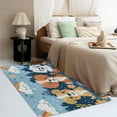 thumbnail image 3 of Dog Rugs Washable - 3x5 Rug - Dog Rug - Cute Cartoon Puppy Area Rug - Kids Kawaii Floral Rugs - Boys Flower Animal Carpet, 3 of 7