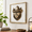 Bobcat - 1, variant on Assorted Animals - 5 Wall Sculptures with Metal Frame, Set of 5
